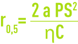 Formule : Filtrabilité - Calcul de la résistance spécifique à la filtration