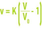 Formule : Mesure de la cohésionde la boue - variation de la vitesse en fonction du volume