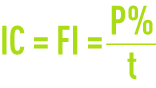 Formule : calcul indice de colmatage IC FI
