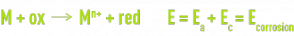 Formule : réaction d'oxydoréduction à l'équilibre