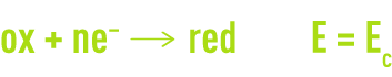 Formule : réaction de réduction