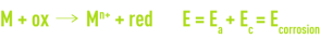 Formule : réaction d'oxydoréduction à l'équilibre