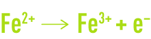 Formule : inhibiteurs anodiques - oxydation du fer ferreux en fer ferrique