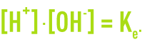 Formule : application de la loi action de masse eau pH - concentrations eau constante