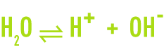 Formule : ionisation - réaction H2O