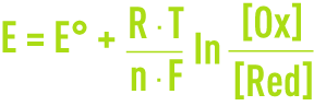 Formule : Oxydoréduction - relation de Nernst
