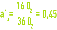 Formule : Besoins en oxygène et production de boues en excès - fraction DBO