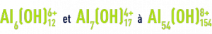 Formule : sels d'aluminium - diversités des polymères