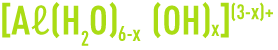 Formule : sels d'aluminium - ions hydratation