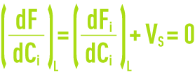 Formule : influence flux massique point particulier L