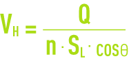 Formule : vitesse de Hazen