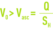 Formule : décantation à flux vertical