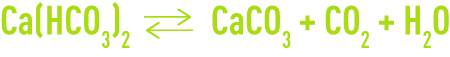 Formule : équilibre calcocarbonique - eaux agressives et  incrustantes