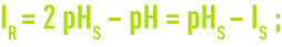 Formule : pHS - Indice de Ryznar