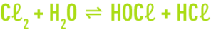 Formule : acide hypochloreux et acide chlorydrique