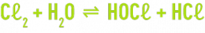 Formule : acide hypochloreux et acide chlorydrique