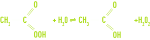 Formule : acide peracétique