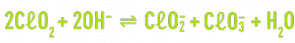 Formule : dioxyde de chlore dismutation en ions chlorite et chlorate