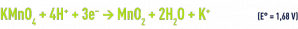 Formule : permanganate en milieu acide