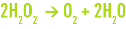 Formule : peroxyde hydrogène - processus exothermique