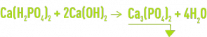 Formule : précipitation par la chaux (phosphate tricalcique)