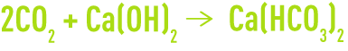 Formule : décarbonatation à la chaux - hydrogénocarbonate