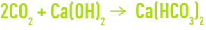 Formule : décarbonatation à la chaux - hydrogénocarbonate