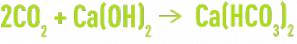 Formule : décarbonatation à la chaux - hydrogénocarbonate