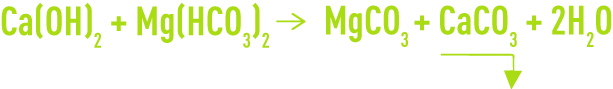 Formule : décarbonatation à la chaux si Tca < TAC