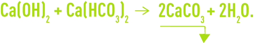 Formule : décarbonatation à la chaux