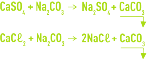 Formule : élimination de la dureté -emploi carbonate sodium