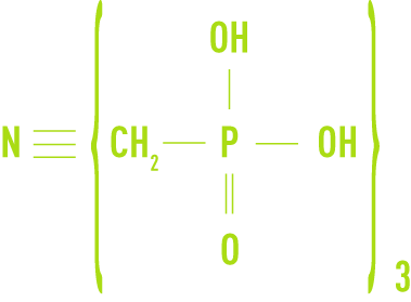 Formule : AMP, acide amino-tri méthylène-phosphonique