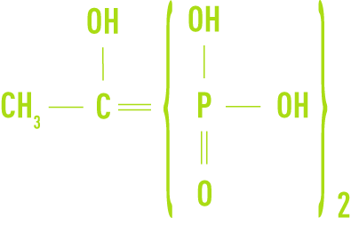 Formule :  HEDP, acide hydroxyéthane diphosphonique