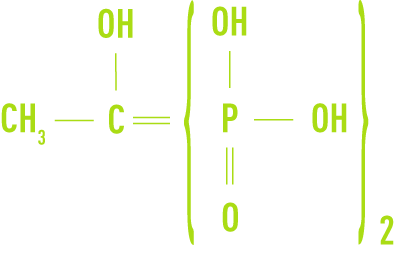 Formule : HEDP, acide hydroxyéthane diphosphonique