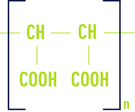 Formule : polymères organiques de synthèse type acrylique ou méthacrylique