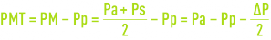 Formule : membrane de clarification pression transmembranaire moyenne PMT