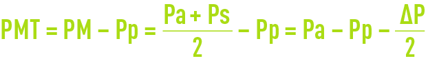 Formule : membrane de clarification pression transmembranaire moyenne PMT