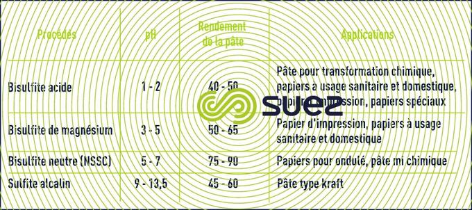 procédés fabrication pâte bisulfite en Europe