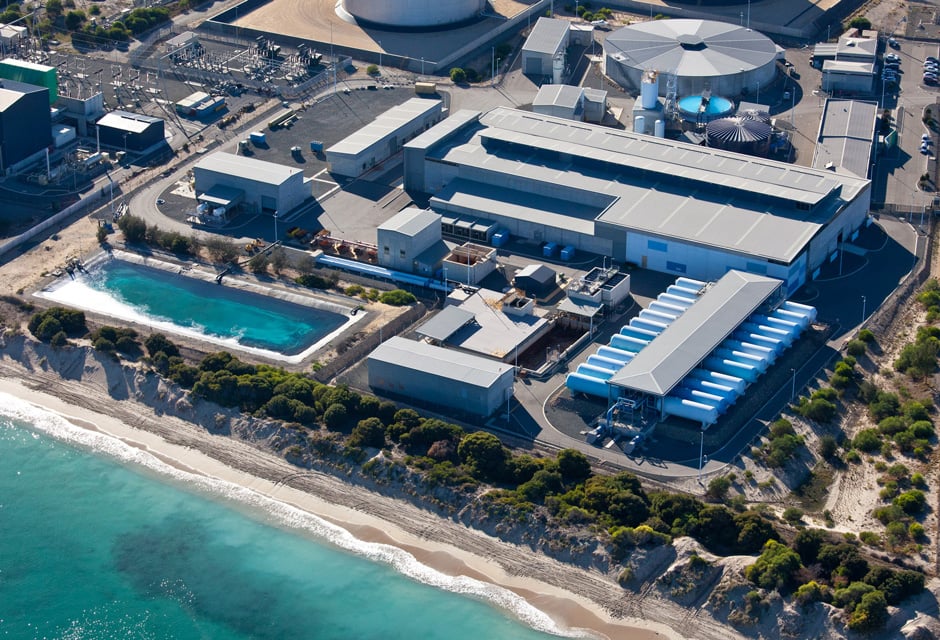 Usine de dessalement d'eau de mer par Osmose Inverse, Perth