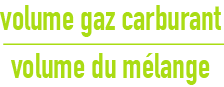 formule : Notions thermique - quatre mélanges hydrogène ou méthane avec air ou oxygène