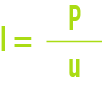 formule : intensité