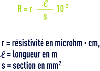 formule : résistance