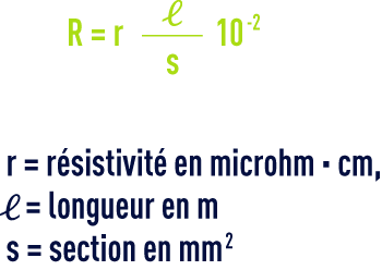 formule : résistance