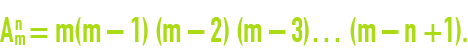 formule : algèbre - arthmétique - arrangements