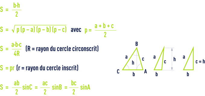 formule : formules géométrie - triangle