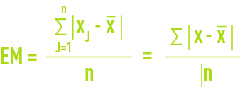 formule : statistiques - écart moyen EM