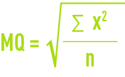 formule : statistiques - moyenne quadratique MQ