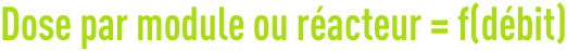 Formule : principes de dimensionnement - à partir du Biossay