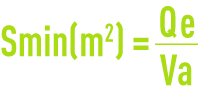 Formule : clarification - surface minimale clarification