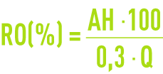 Formule : systèmes aération - rendement d'oxygénation